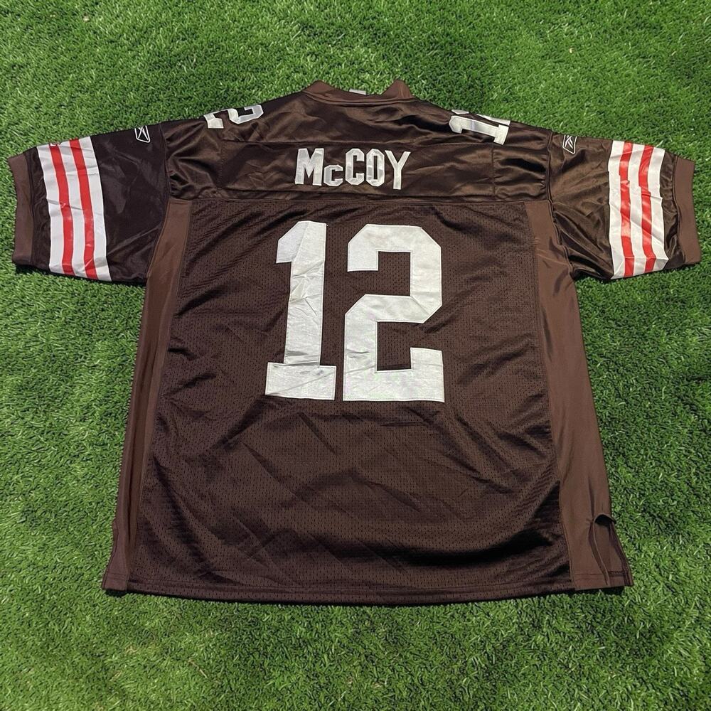 Reebok Cleveland Browns Colt McCoy 12 On Field Stitched NFL Jersey Size 52 XL